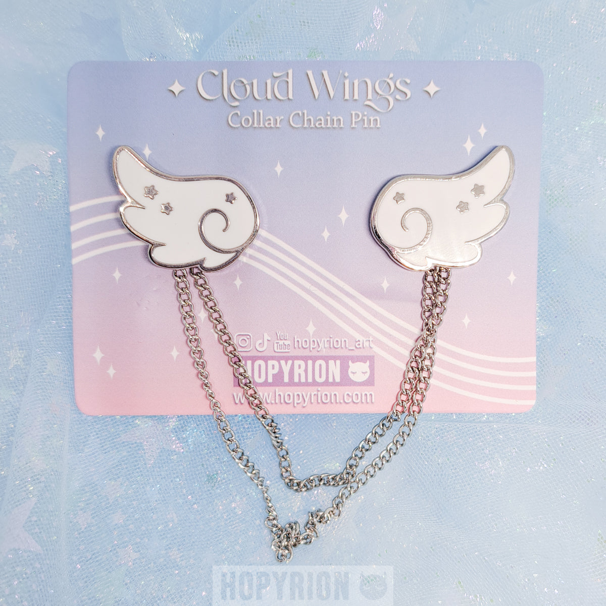 Angel Cloud Wings | Chain Pin