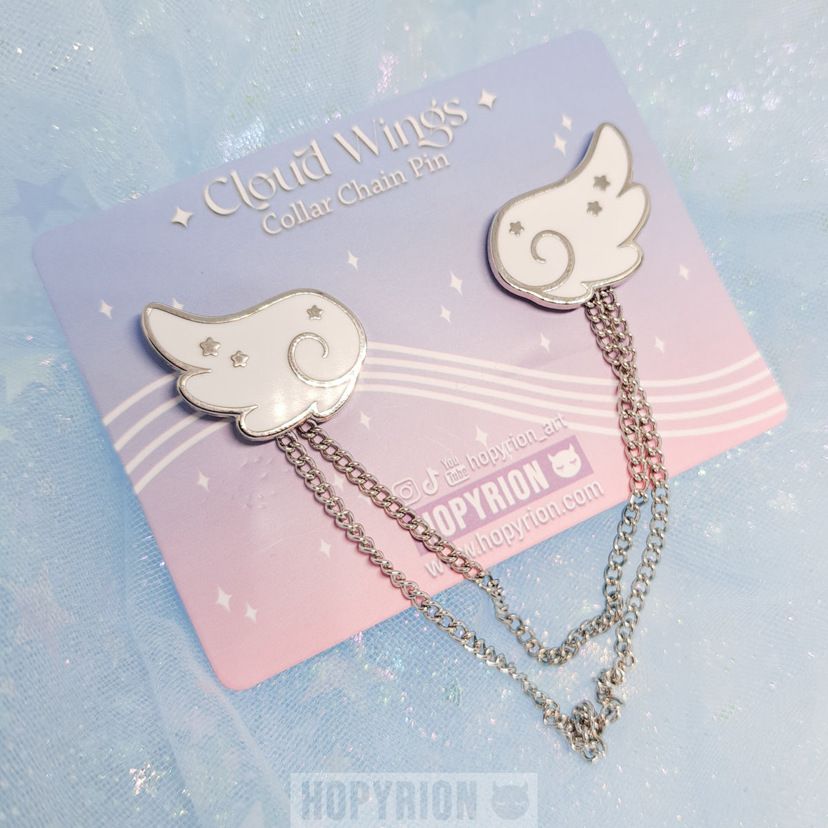 Angel Cloud Wings | Chain Pin