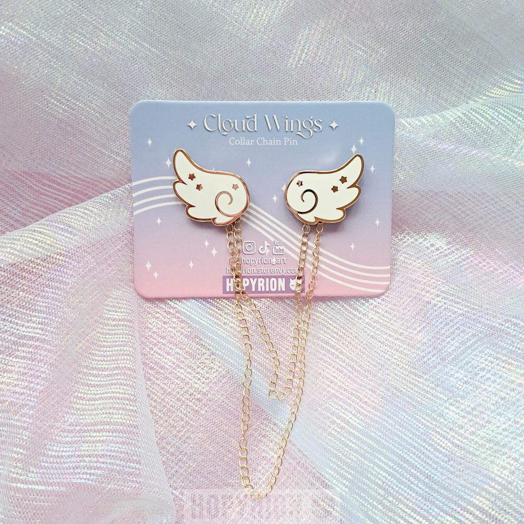 Angel Cloud Wings | Chain Pin