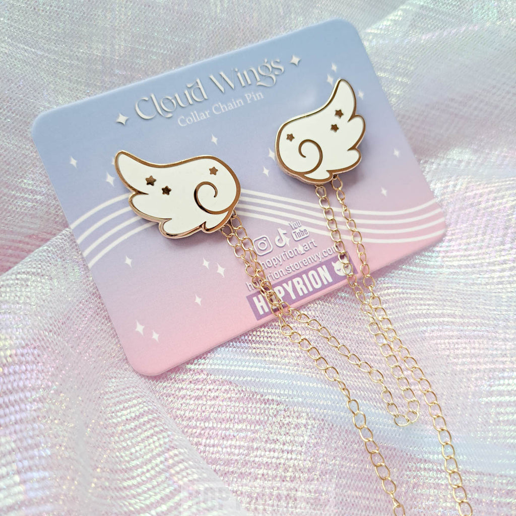 Angel Cloud Wings | Chain Pin
