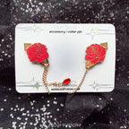 Fiery Rose | Chain Pin