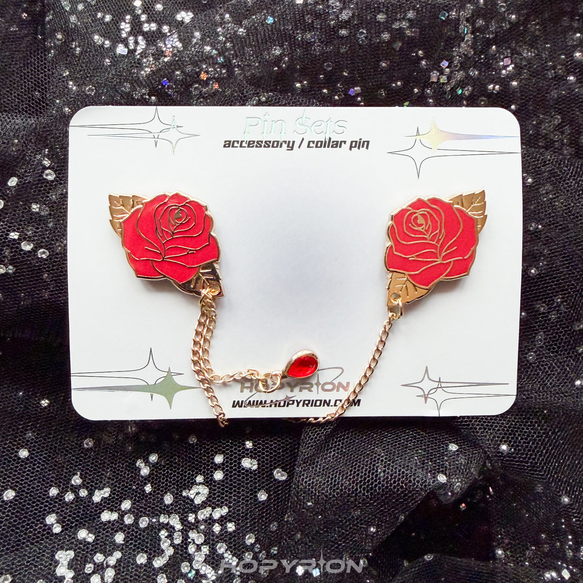 Fiery Rose | Chain Pin