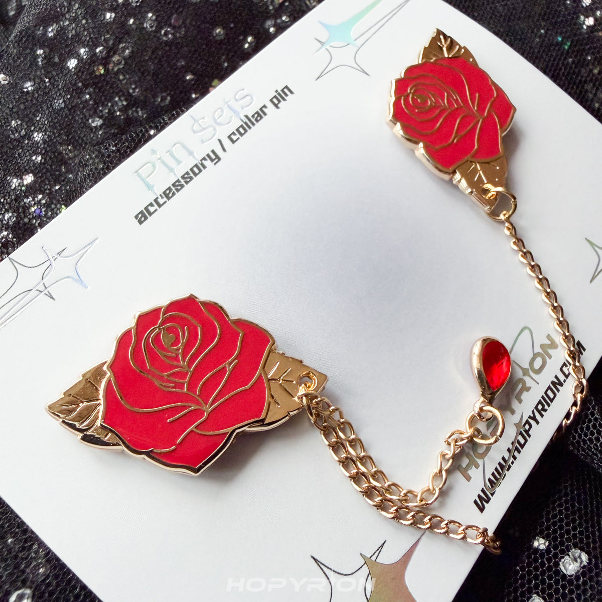 Fiery Rose | Chain Pin