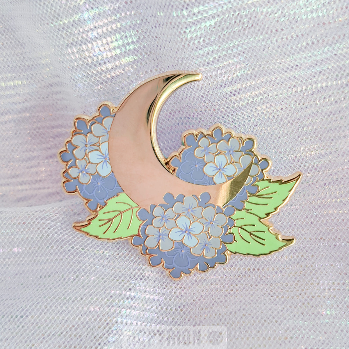 Hydrangea Moon | Enamel Pin