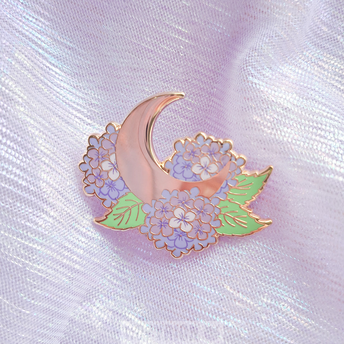Hydrangea Moon | Enamel Pin