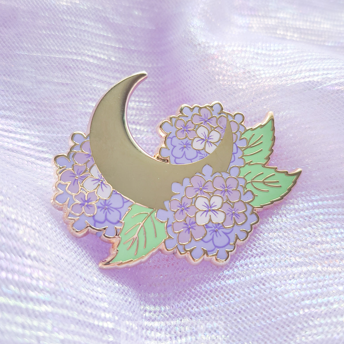 Hydrangea Moon | Enamel Pin