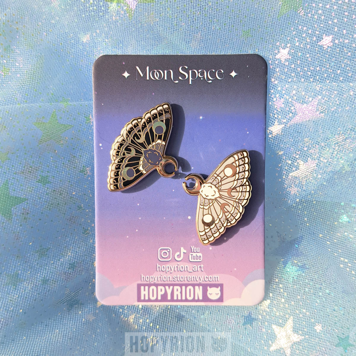 Moth Pair | Enamel Pin