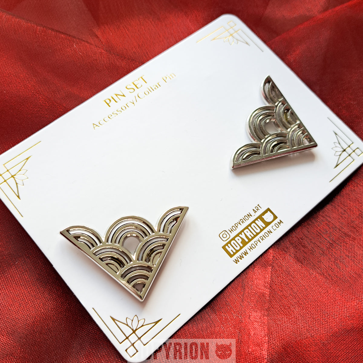 Seigaiha Collar | Pin Set