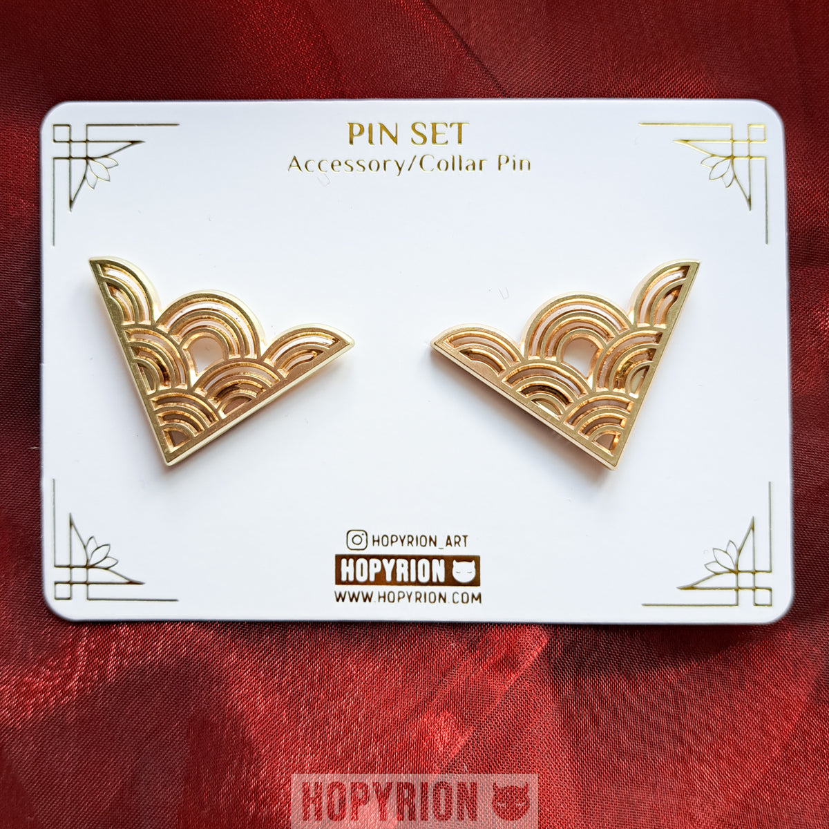 Seigaiha Collar | Pin Set