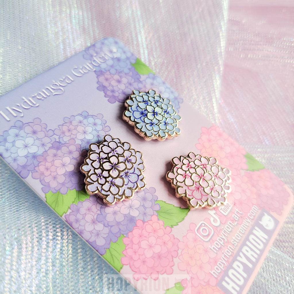 Hydrangea Set | Enamel Pin