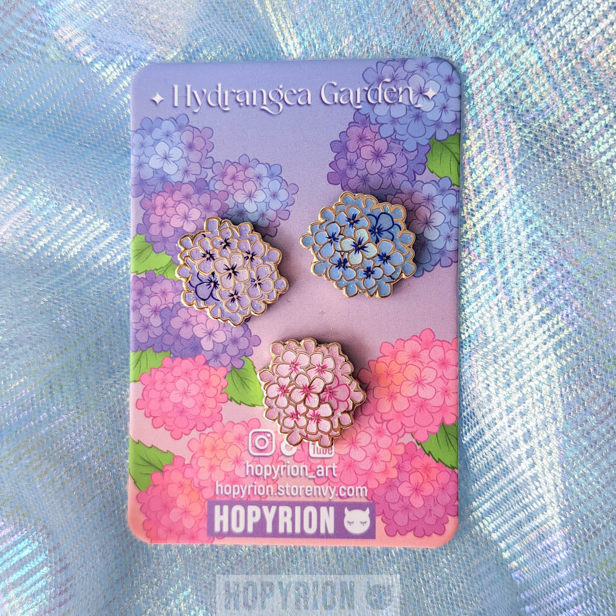 Hydrangea Set | Enamel Pin